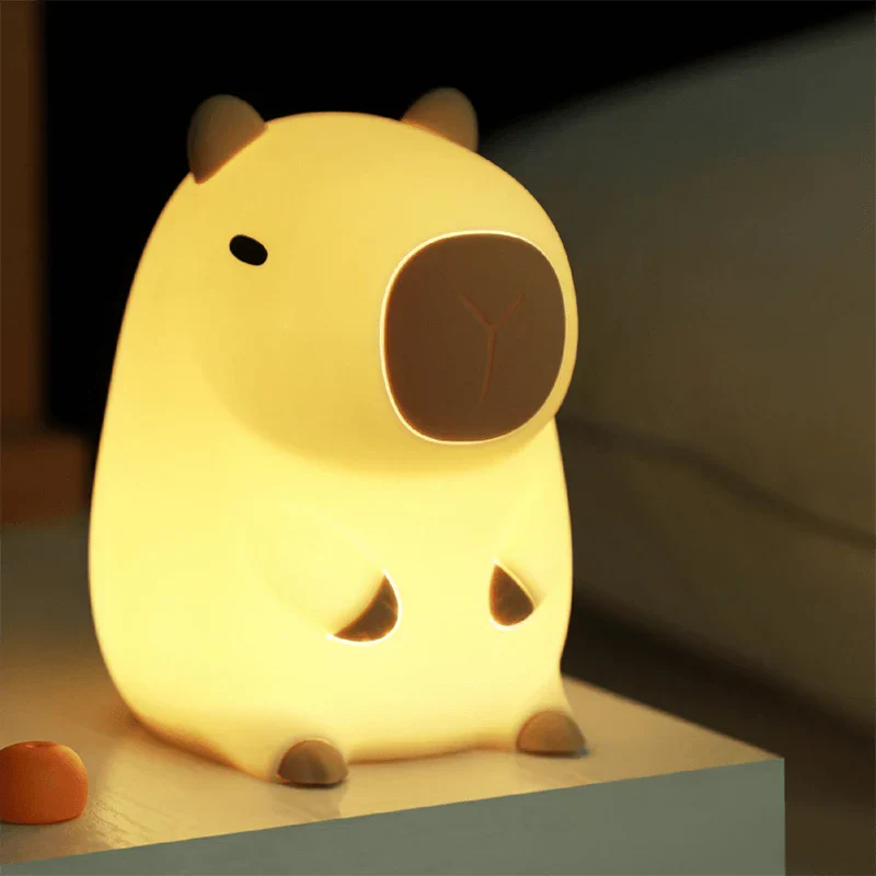 Capybara Glow Night Lamp Kids Night Light — Calm Modern Sleep Companion