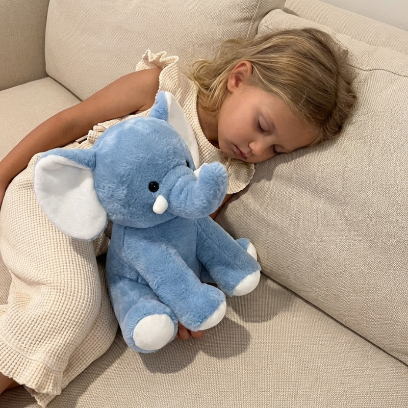 Calming Karina Elephant Plush Toy — Clean Quantity for Baby
