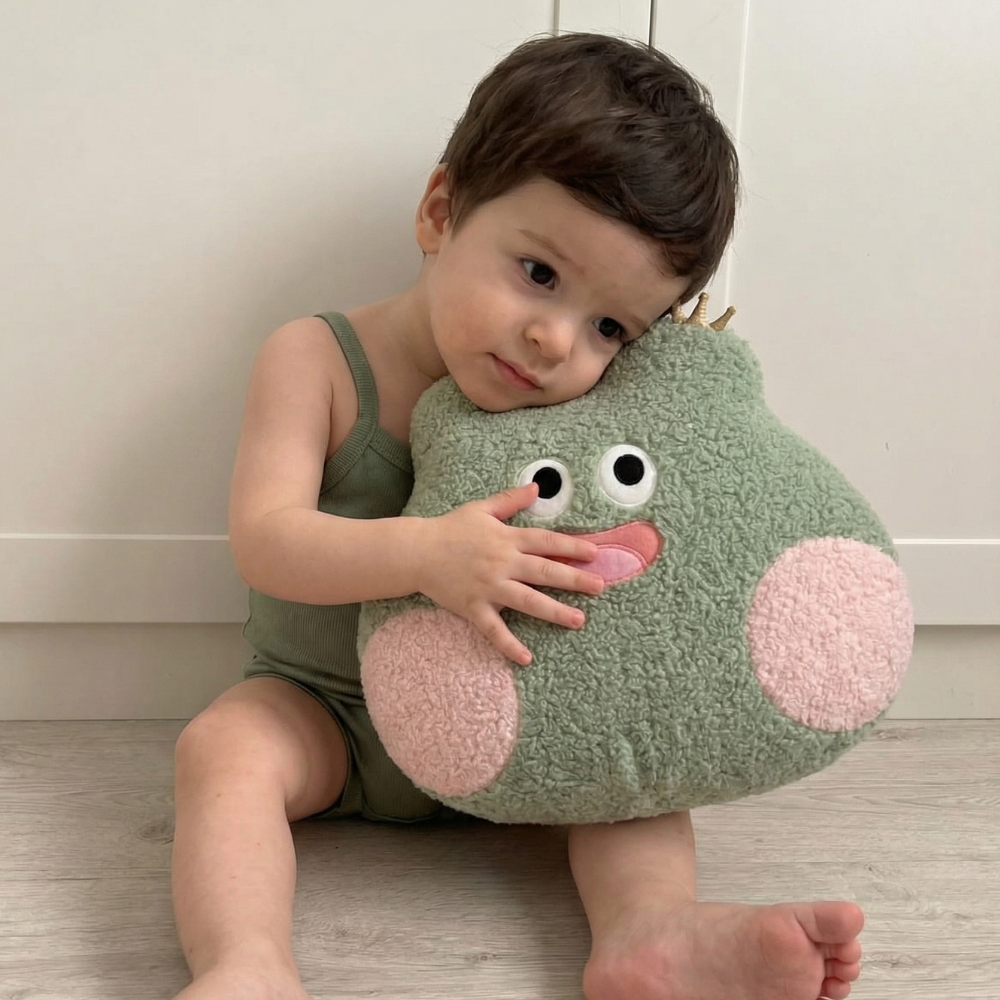 Frog Prince Plush Toy Baby Frog Plush Toy — Clean Modern Quality