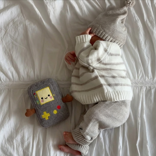MiloNest Grey Buddy Plush Toy — Calm Quality Companion