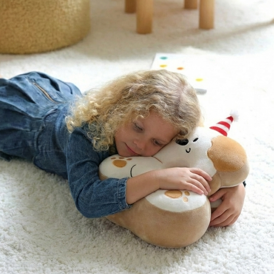 Sleepy Pup Comfort Plush Pillow — Clean Kids Quality Toy