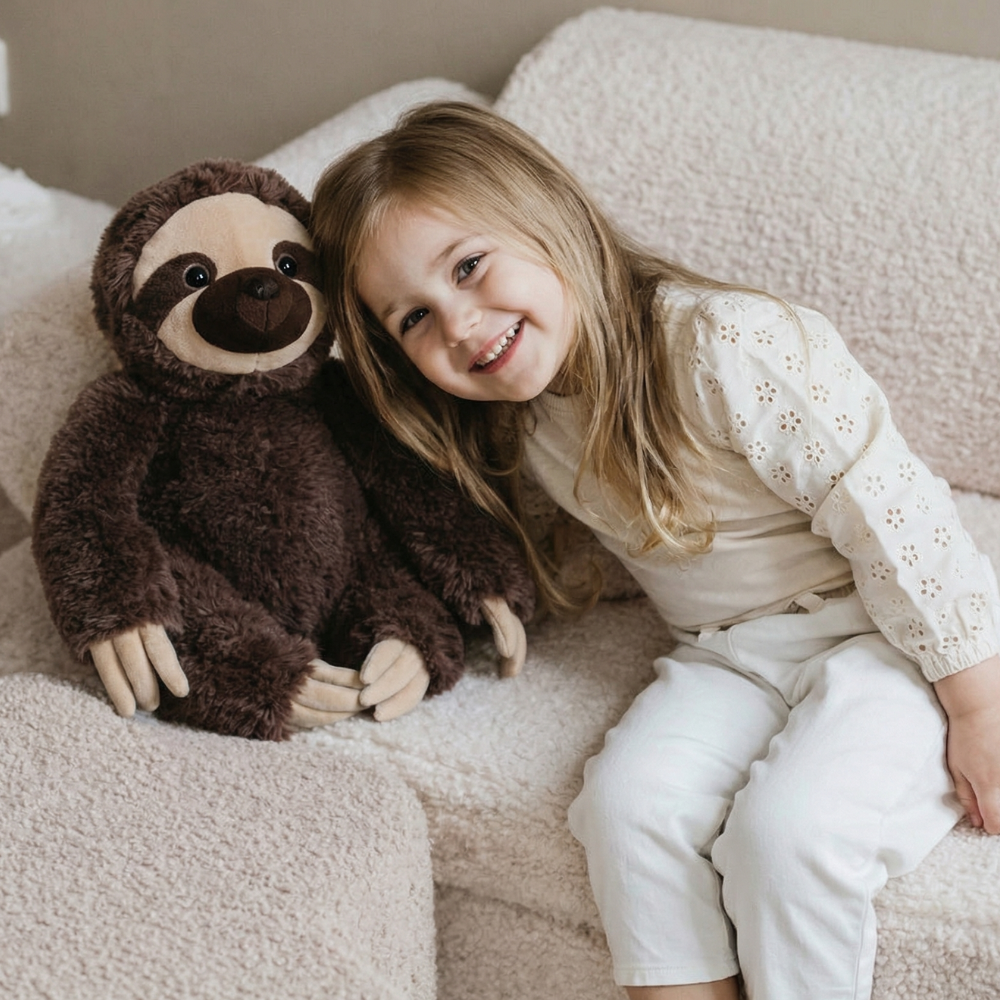 CuddleNest Sloth Plush Toy for Babies and Toddlers — Calming Quality