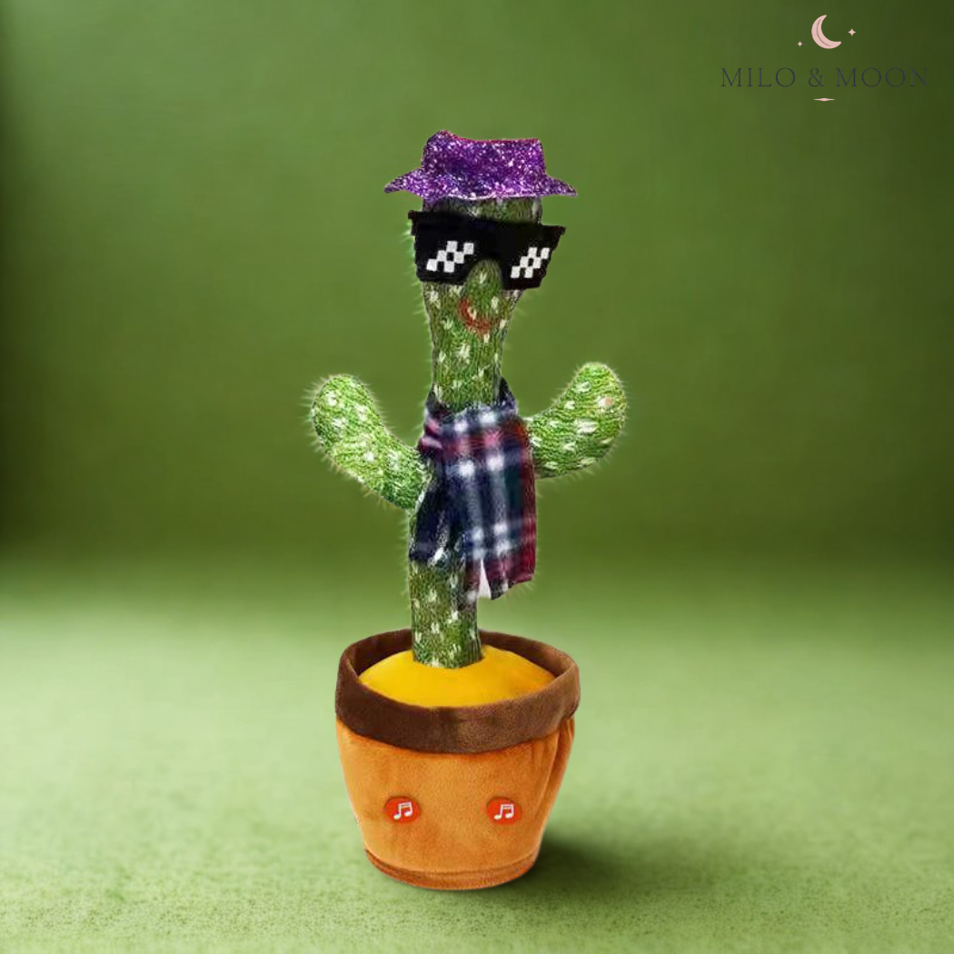 CactusTalk Plush Toy – Talking Dancing Cactus for Kids Modern Fun