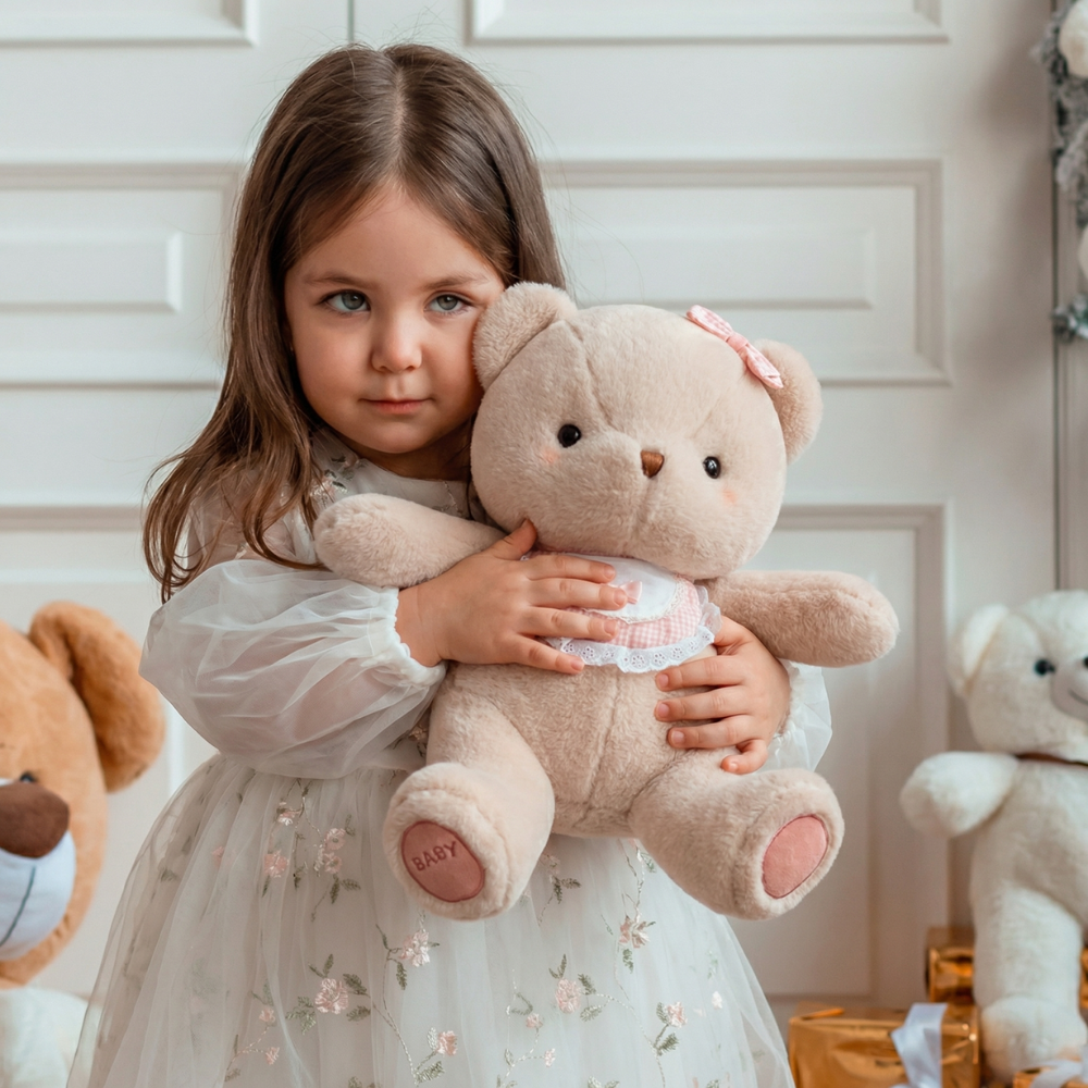 BlushCuddle Bear Plush Toy — Clean Quality for Kids