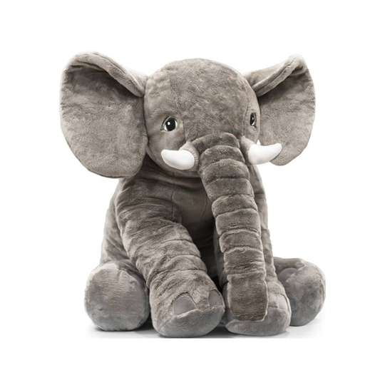 Modern Trunk Elephant Plush Toy — Clean Calming Comfort