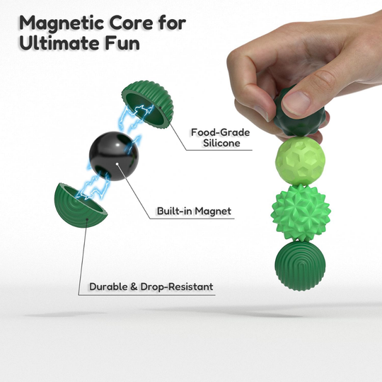 MagnaFidget – Magnetic Sensory Fidget Ball Set