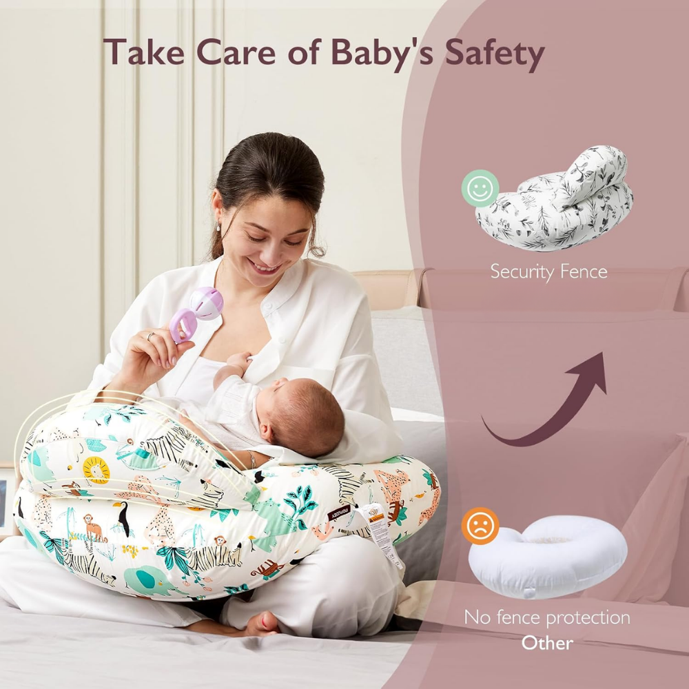 CuddleEase Baby Feeding Pillow Nursing Pillow — Secure Quality