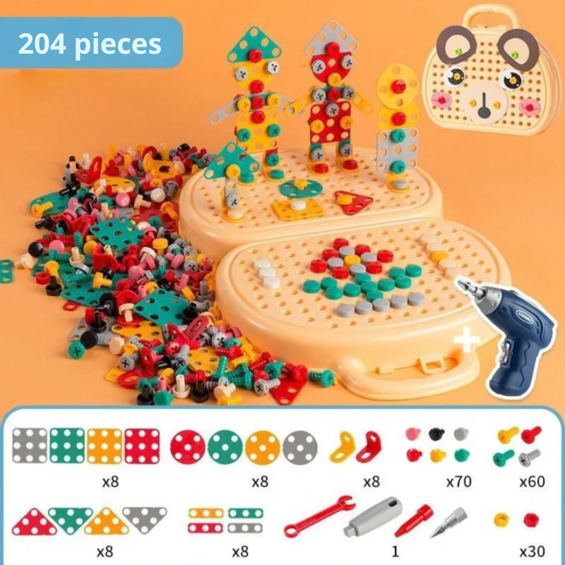HandyBuild Montessori Tool Kit Kids Tool Set — Creative Learning Play