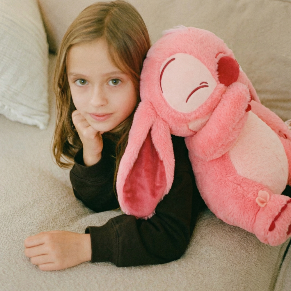 Sakura Bunny Stitch Plush Toy for Kids — Clean Modern Quality