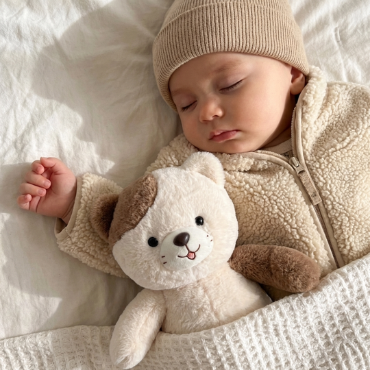 MiloNest Modern Bear Plush Toy — Clean Calming Quality