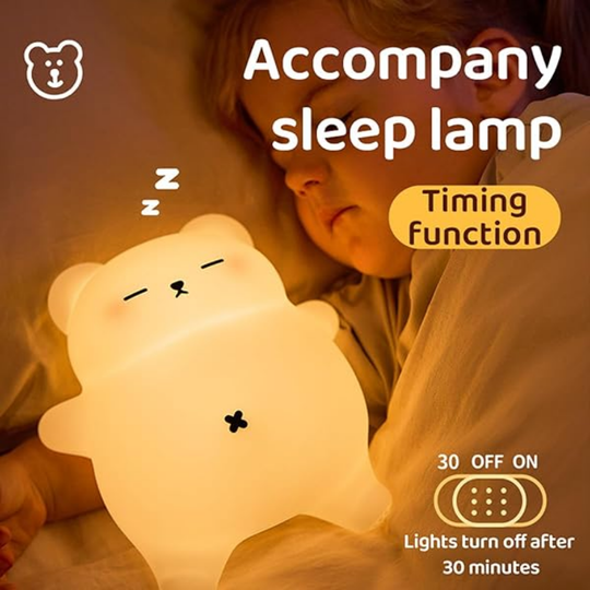 SnuggleBear Glow Baby Night Light — Clean, Calming Comfort