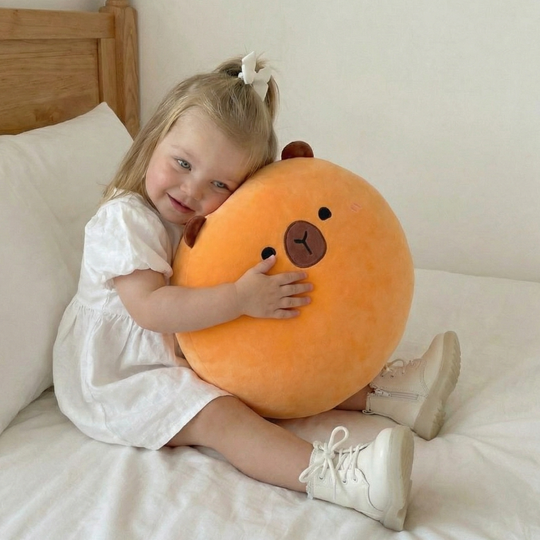 Blushing Capybara Plush Toy for Kids — Clean Modern Quality