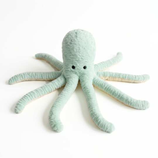 Modern Ocean Octopus Plush Toy for Babies — Clean Comfort Companion