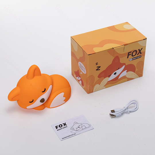 Sleepy Fox Glow Kids Night Light — Clean Calming Quality