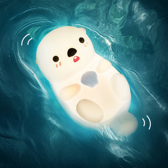 GlowFriends Otter Tap Kids Night Light — Clean Calming Glow