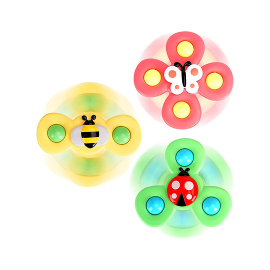 TwirlNest Baby Spinner Suction Toy Set — Calm Sensory Play