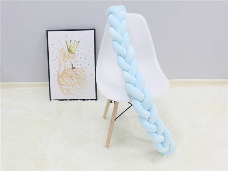 SnugNest Braided Crib Bumper – Baby Crib Bumper Comforting Sleep