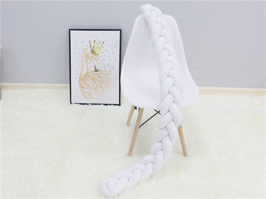 SnugNest Braided Crib Bumper – Baby Crib Bumper Comforting Sleep
