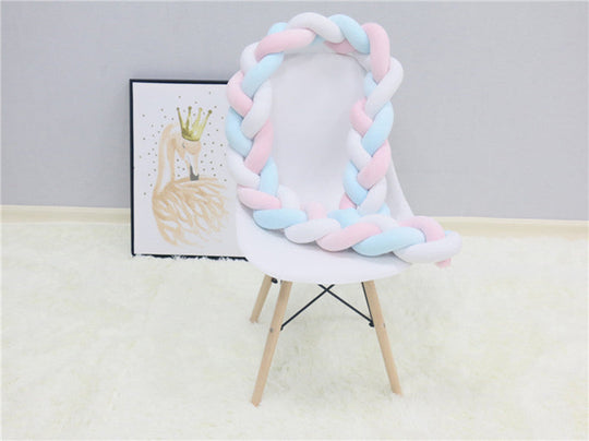 SnugNest Braided Crib Bumper – Baby Crib Bumper Comforting Sleep