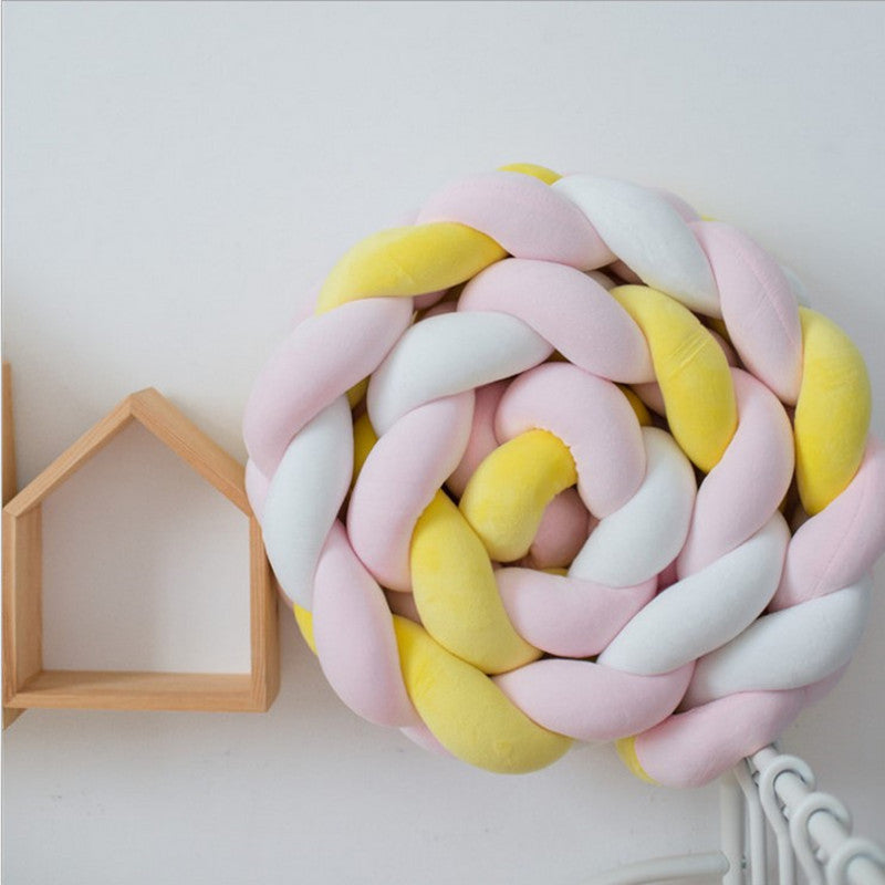 SnugNest Braided Crib Bumper – Baby Crib Bumper Comforting Sleep