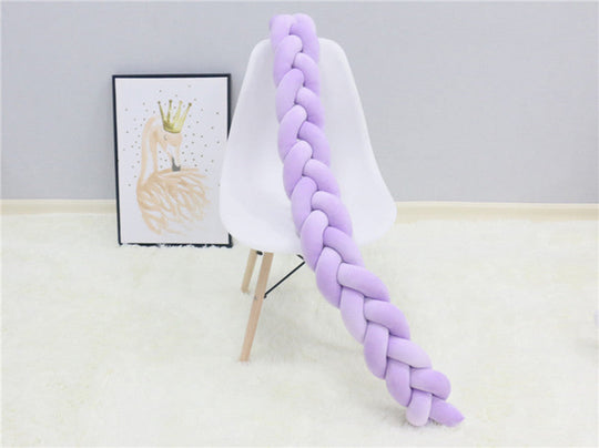 SnugNest Braided Crib Bumper – Baby Crib Bumper Comforting Sleep