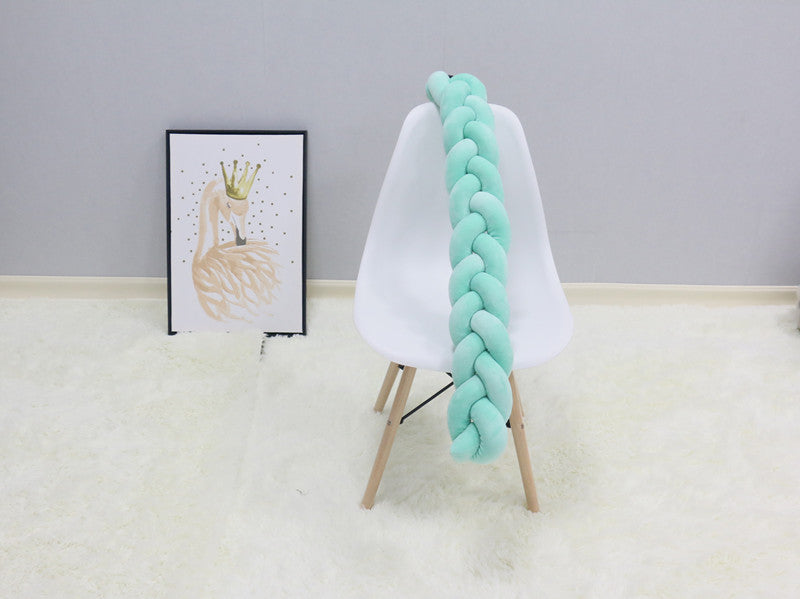 SnugNest Braided Crib Bumper – Baby Crib Bumper Comforting Sleep