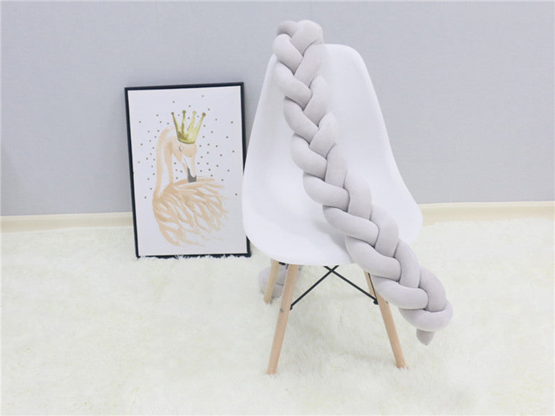 SnugNest Braided Crib Bumper – Baby Crib Bumper Comforting Sleep