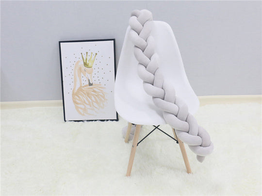 SnugNest Braided Crib Bumper – Baby Crib Bumper Comforting Sleep