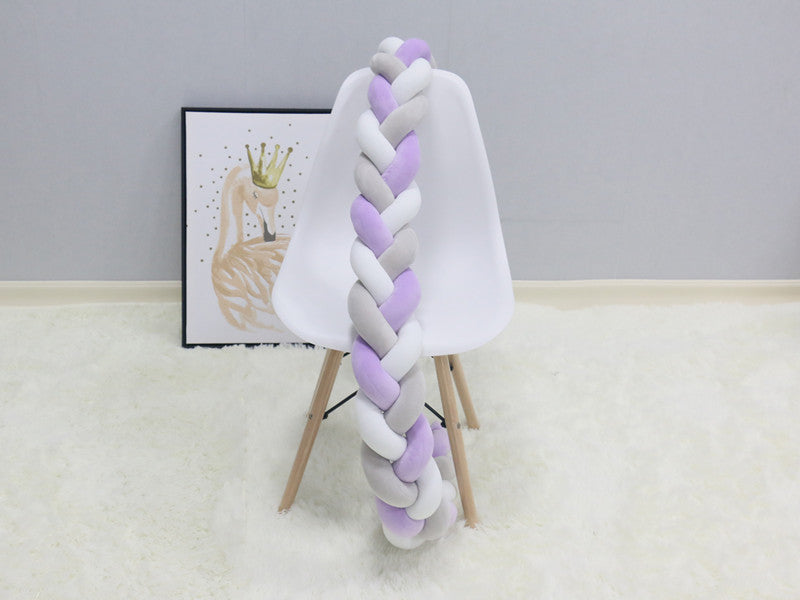SnugNest Braided Crib Bumper – Baby Crib Bumper Comforting Sleep