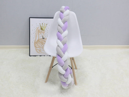 SnugNest Braided Crib Bumper – Baby Crib Bumper Comforting Sleep