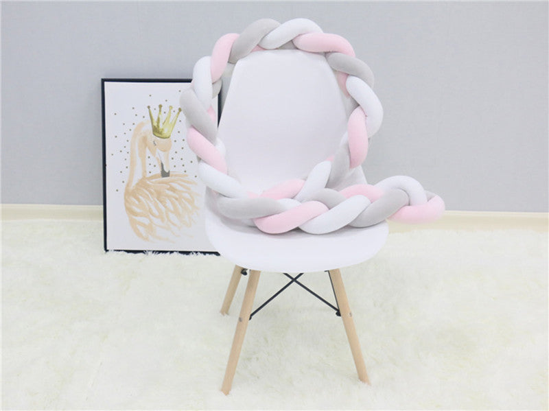 SnugNest Braided Crib Bumper – Baby Crib Bumper Comforting Sleep