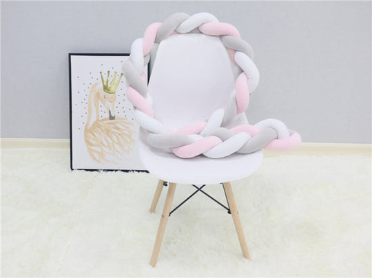 SnugNest Braided Crib Bumper – Baby Crib Bumper Comforting Sleep