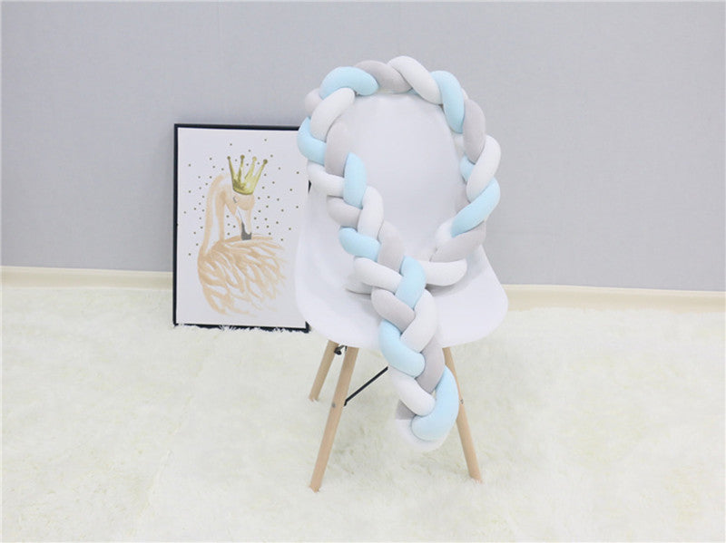 SnugNest Braided Crib Bumper – Baby Crib Bumper Comforting Sleep