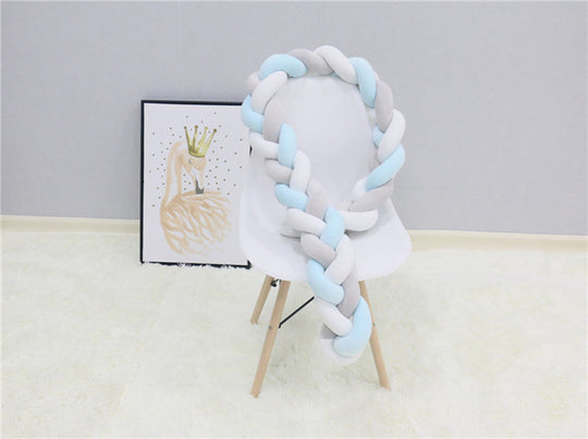 SnugNest Braided Crib Bumper – Baby Crib Bumper Comforting Sleep