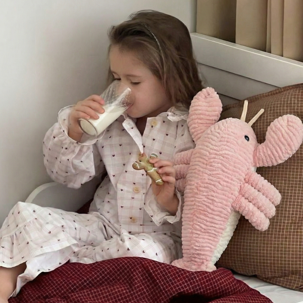 Coral Hug Lobster Plush Toy — Clean Calming Comfort
