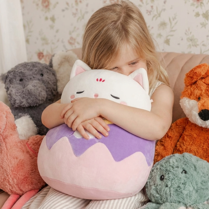 SnuggleMew Cat Plush Toy — Clean Quakity for Kids