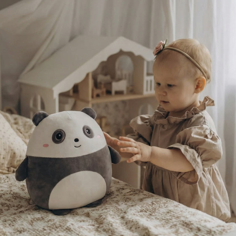 Reni Modern Panda Plush Toy — Calming Quality