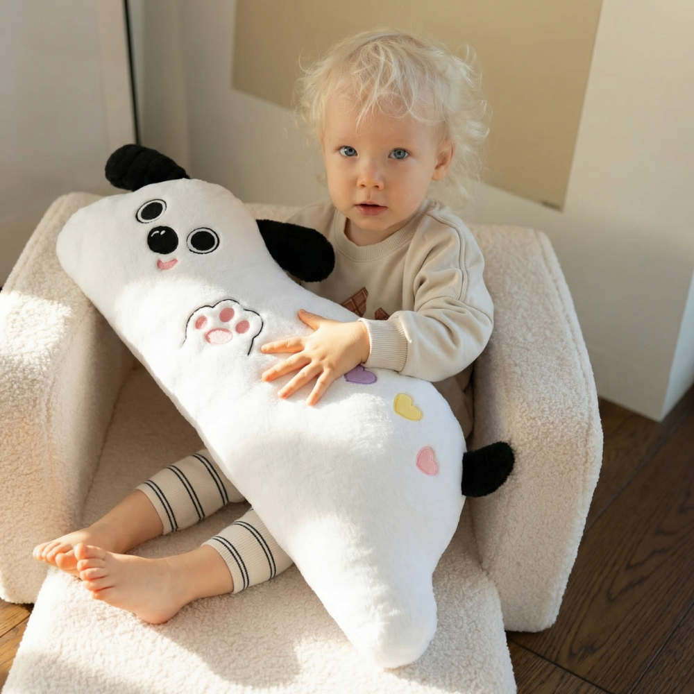 SnuggleHound Long Puppy Plush Toy — Clean Modern Quality Kids