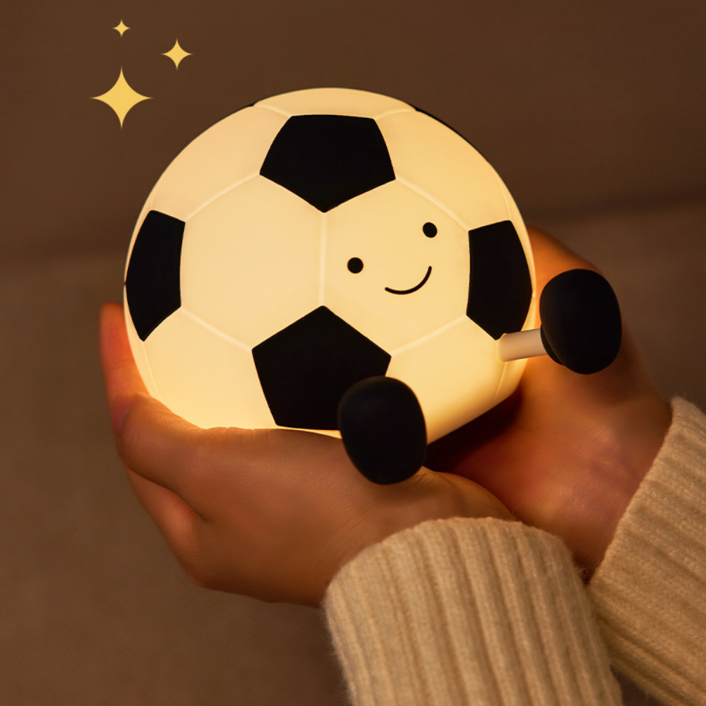 SoccerGlow – Silicone Soccer Ball Night Light with Touch Control