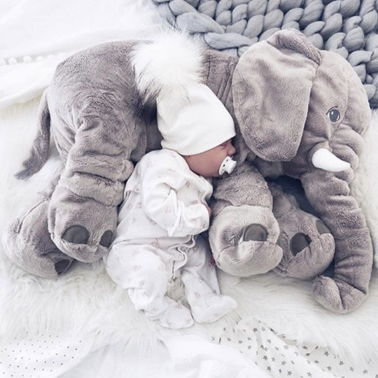 Modern Trunk Elephant Plush Toy — Clean Calming Comfort