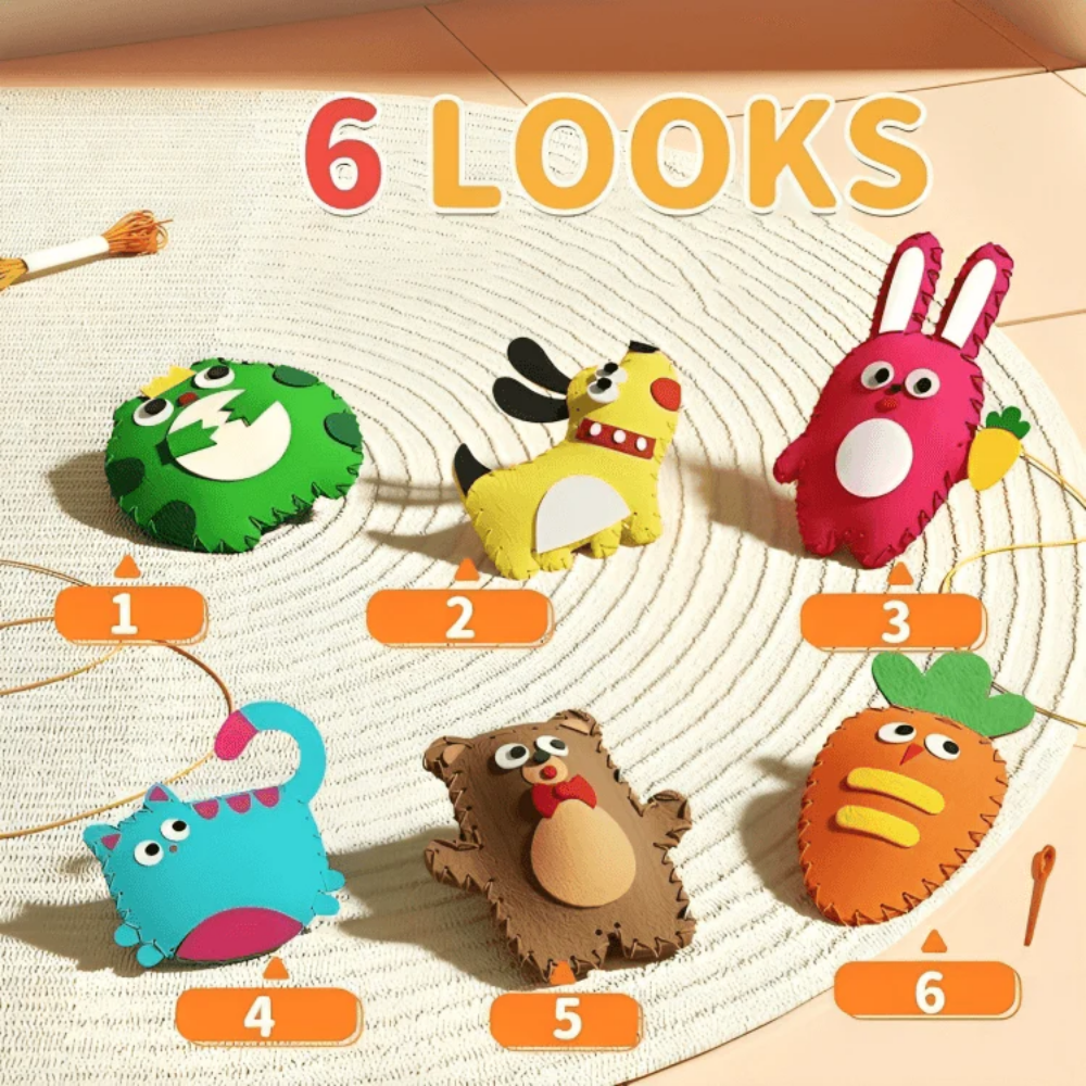 Cicimi TinyStitch 3D Sewing Craft Kit for Kids — Calm Creative Fun