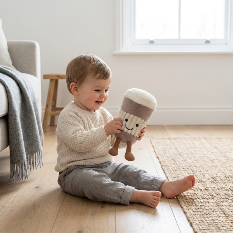 Cicimi CafeBuddy Cozy Cup Plush Toy — Clean Calming Comfort