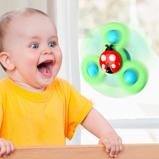 TwirlNest Baby Spinner Suction Toy Set — Calm Sensory Play