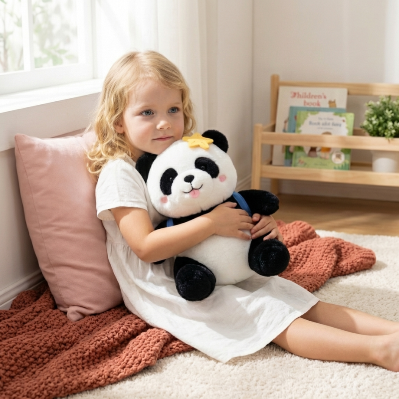 Moira Cozy Ring Panda Plush Toy — Clean Quality Companion