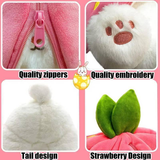 Strawberry Bunny Transforming Toy — Modern Quality