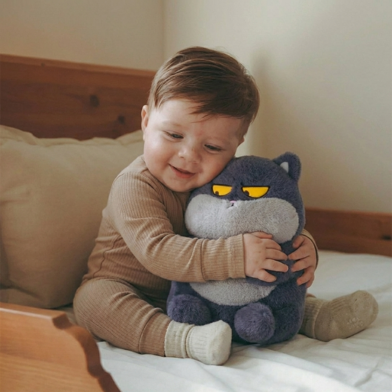 Salomé Pouty Cat Kids Plush Toy — Calming Modern Quality Buddy