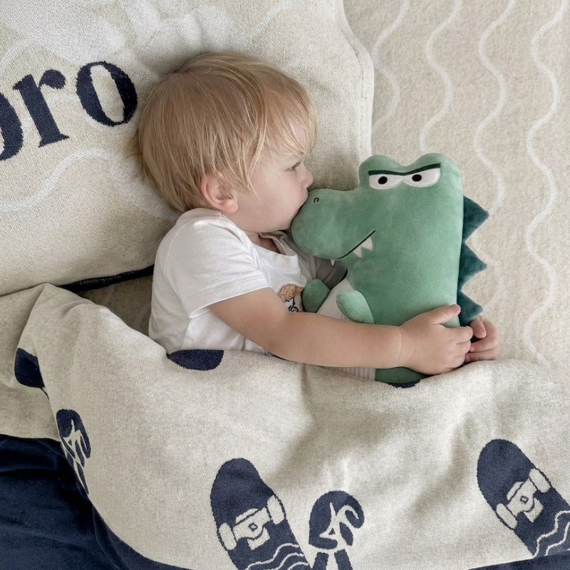 Donatella Crocodile Plush Toy — Clean Modern Quality for Kids