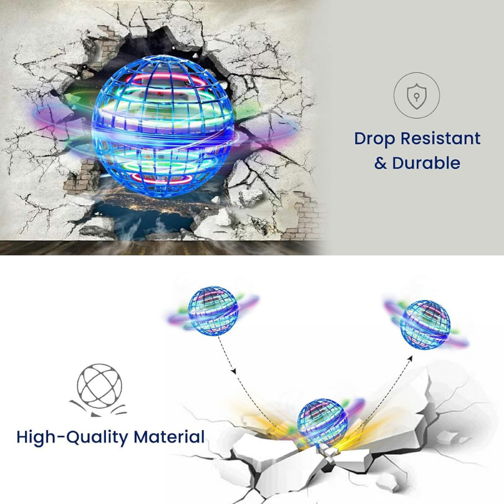 LumaGlide LED Flying Orb Toy — Safe Active Play Fun