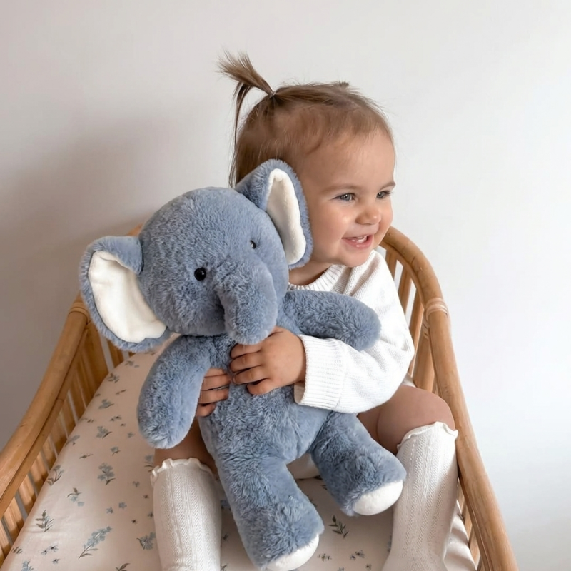 MellowNest Elephant Plush Toy for Kids — Clean Quality Companion