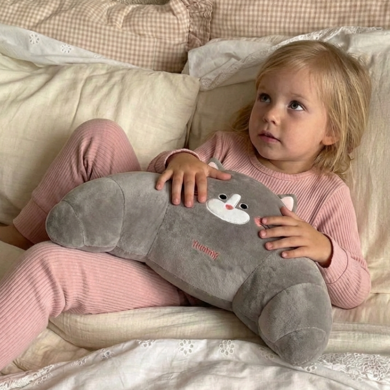 SleepyWhisker Cat Plush Toy — Clean Modern Quality